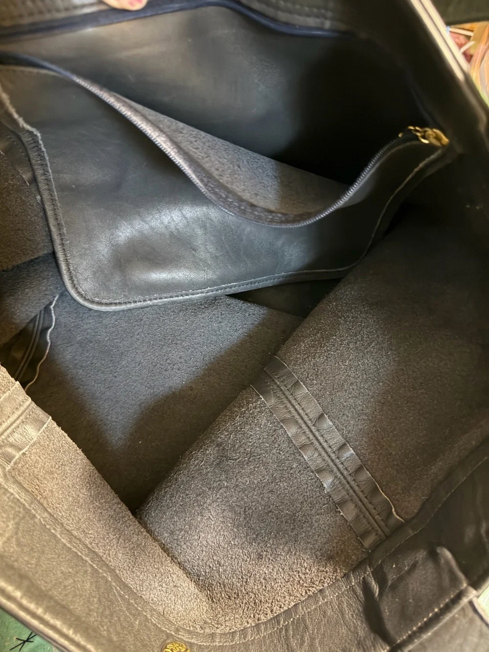 Coach Vintage Black Leather Soho XL Tote Bag 4082